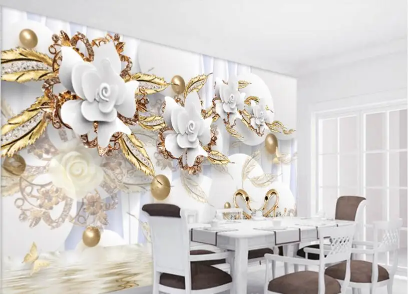 Beibehang カスタム家の装飾壁紙サークル高級ゴールド白花ボールジュエリーの壁紙 3 D Papel デ Parede Wallpaper For Walls Jewelry Wallpaperwallpaper Circles Aliexpress Beibehang カスタム家の装飾壁紙サークル高級ゴールド白花ボールジュエリーの壁紙 3 D Papel デ Parede Wallpaper For Walls Jewelry Wallpaperwallpaper Circles Aliexpress
