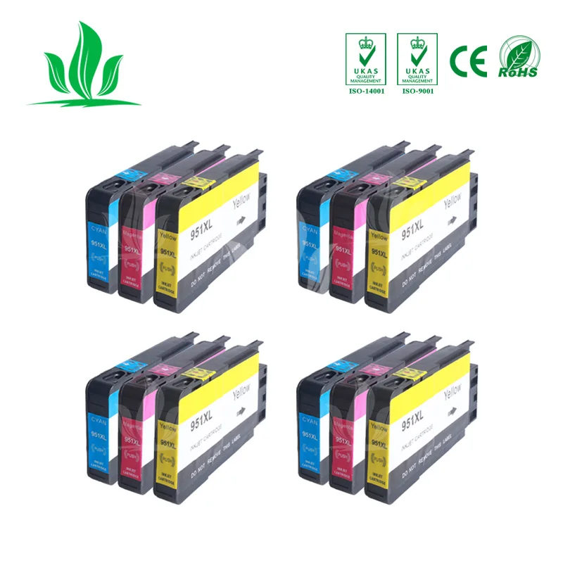 

950XL 4XCMY Compatible For HP 950XL 950 Ink Cartridges Officejet Pro 8100 8600 8610 8615 8620 8625 251dw 276dw for HP950