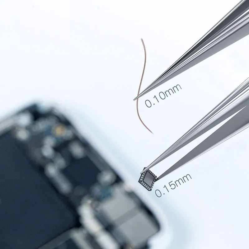 

Pointed head non-magnetic rust and wear-resistant maintenance welding tool holder stainless steel precision tweezers