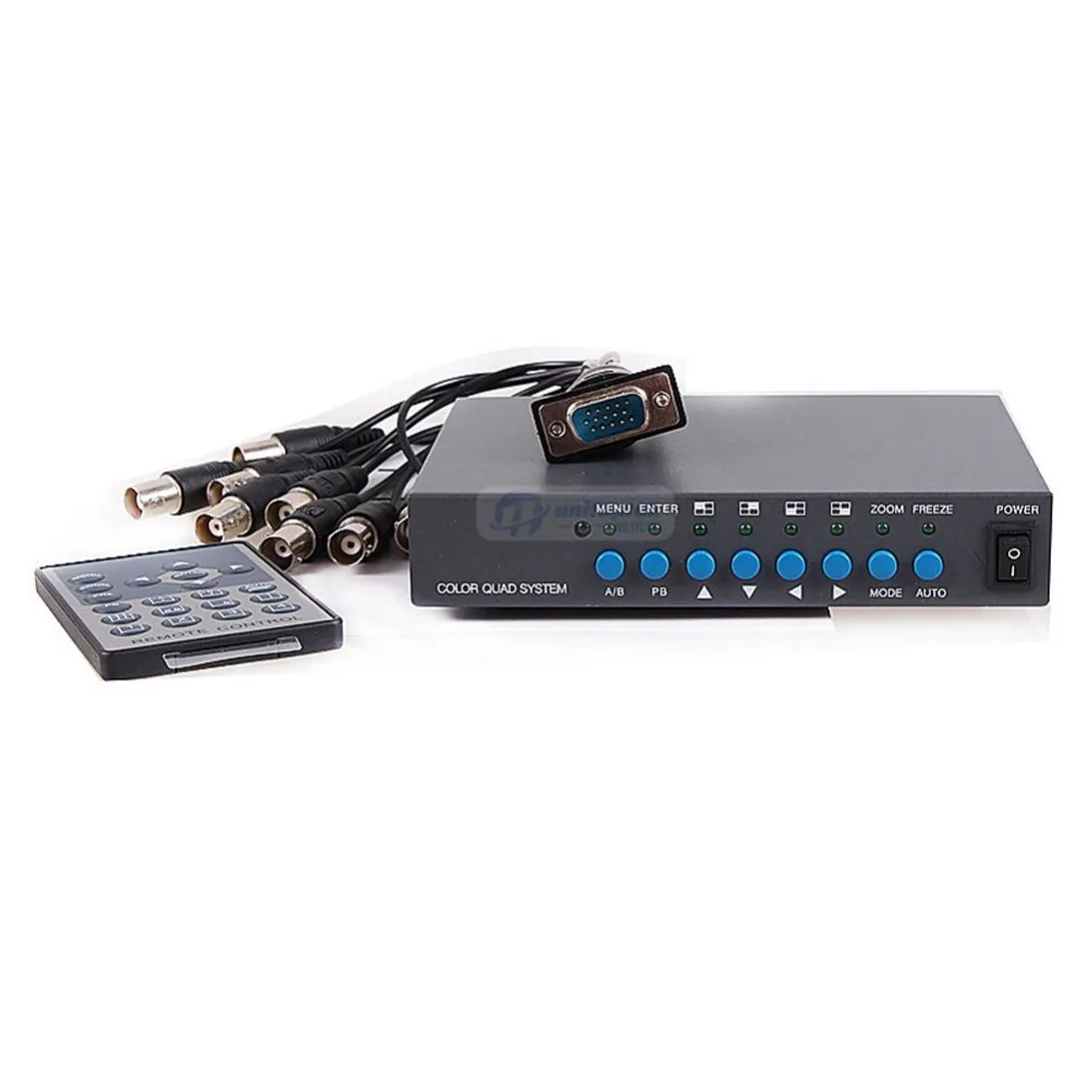 8 канальный цифровой Цвет Quad Системы видео делитель процессора BNC видео коммутатор для безопасности Системы