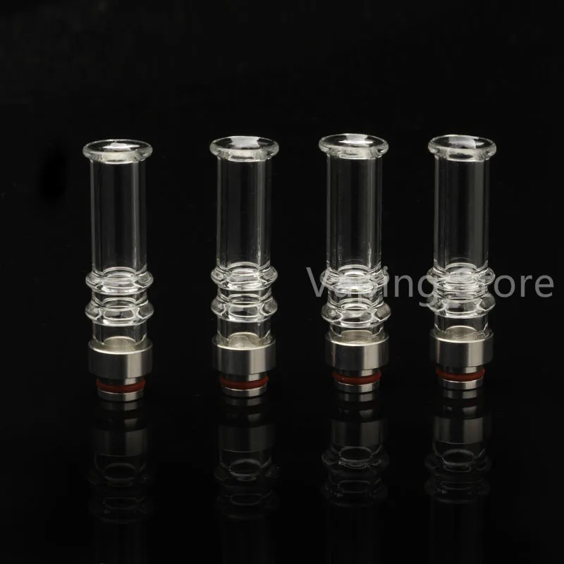 

Straight Long glass + Stainless Steel 510 Thread Drip Tip for RDA RBA Atomizers