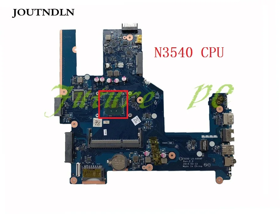 JOUTNDLN для HP 15-R 15T-R 15-S материнская плата ноутбука 788287-501 788287-001 LA-A994P W/N3540 CPU тестовая