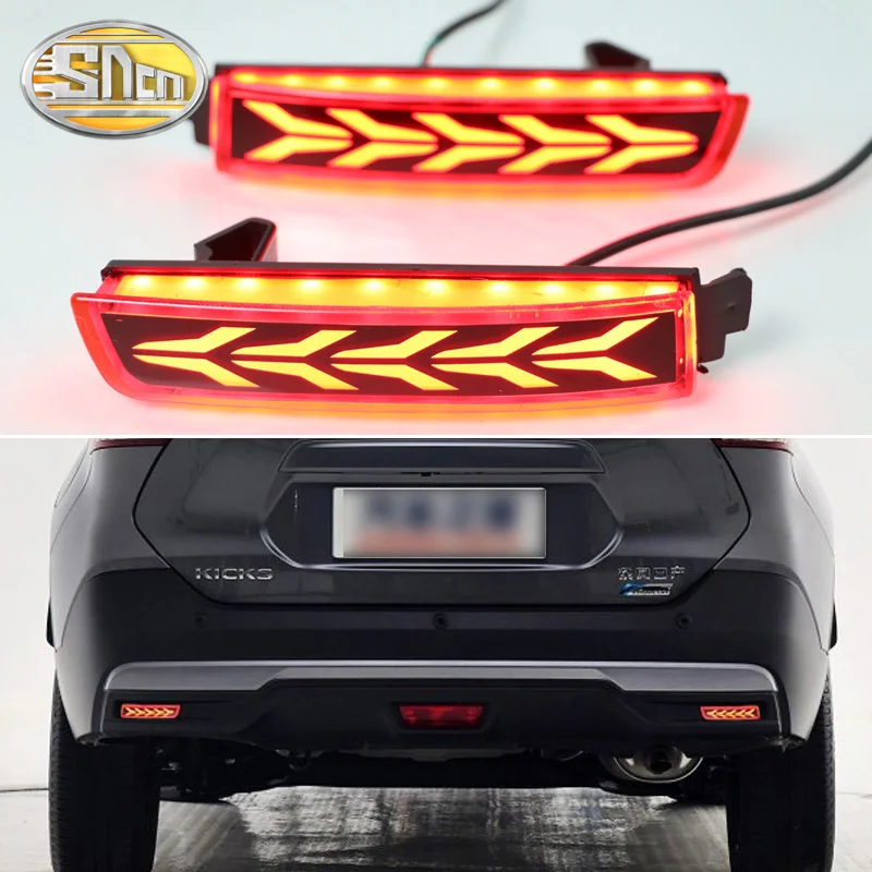 

SNCN 2PCS Multi-function LED Reflector Lamp Rear Fog Lamp Rear Bumper Light Brake Light For Nissan Sentra 2012 2013 2014 2015