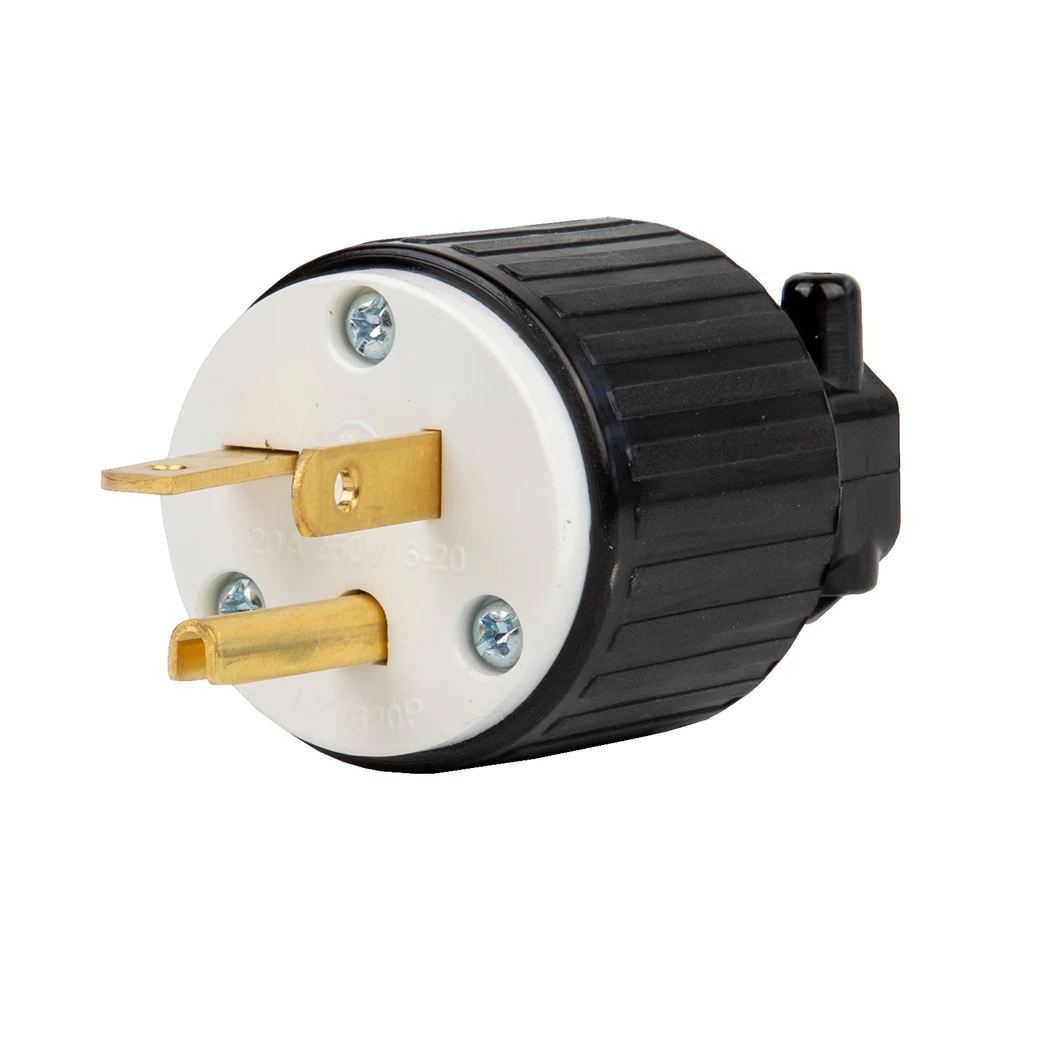 NEMA 6-20P high-power male 3pin converters Self-wiring plugs 20A 250V American industrial-grade wiring plugs
