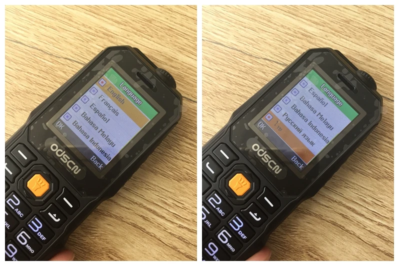 ODSCN T320 1,7" громкий динамик мобильный телефон с радио Bluetooth Dual Sim Дешевые Gsm сотовые телефоны можно добавить русскую клавиатуру