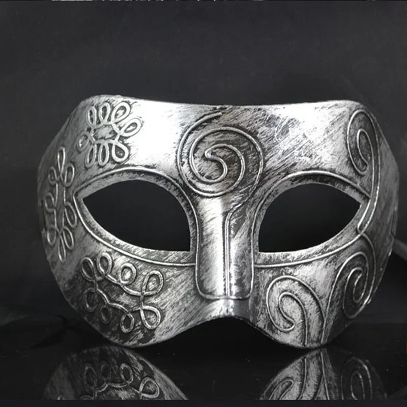 Halloween Upper Half Face Mask Scary Horror Masquerade Mask Adult Men ...