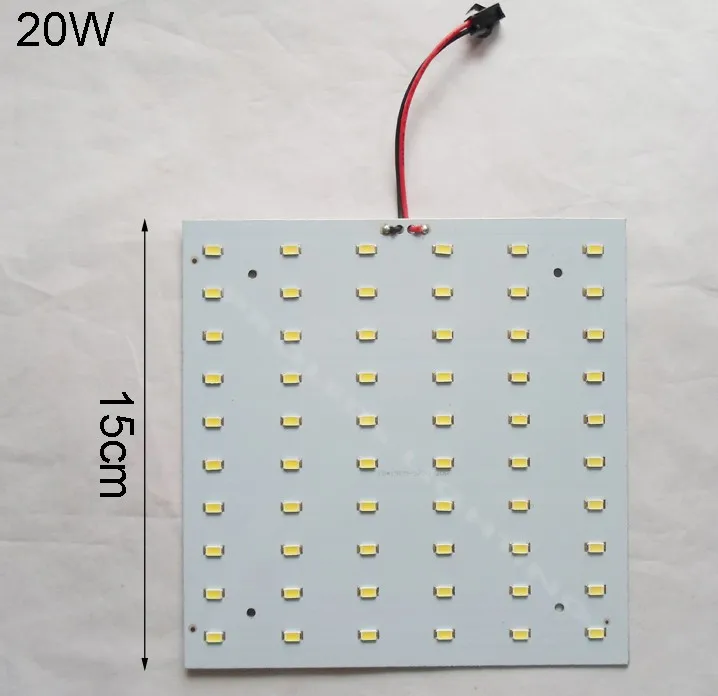Ano de Garantia Chegada Nova Kits Faça Você Mesmo 2 5730smd 20 w 30 40 Painel Led Placa Quadrada Pcb Techo Luminários 220 v 230 240 8 Luzes do painel de LED