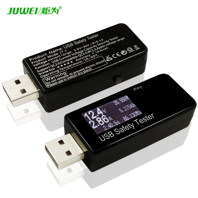 USB тестер с цифровым дисплеем измеритель емкости аккумулятора детектор qc2.0/3 0|meter