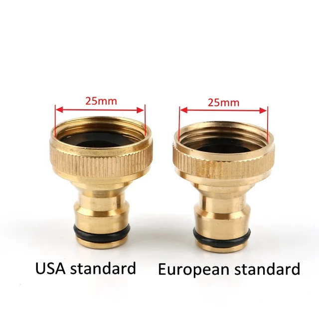 1Pc 3/4 "Sárgaréz Férfi Női Szál Gyors Csatlakozó Adapter Tömlő Csőcső Permetező Fúvóka Kerti Öntözőkészülékek - Image 4