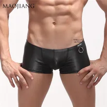 Мужское нижнее белье из искусственной кожи мужское нижнее белье Боксеры Трусы мужские шорты, боксеры Мужское нижнее белье Боксеры Трусы