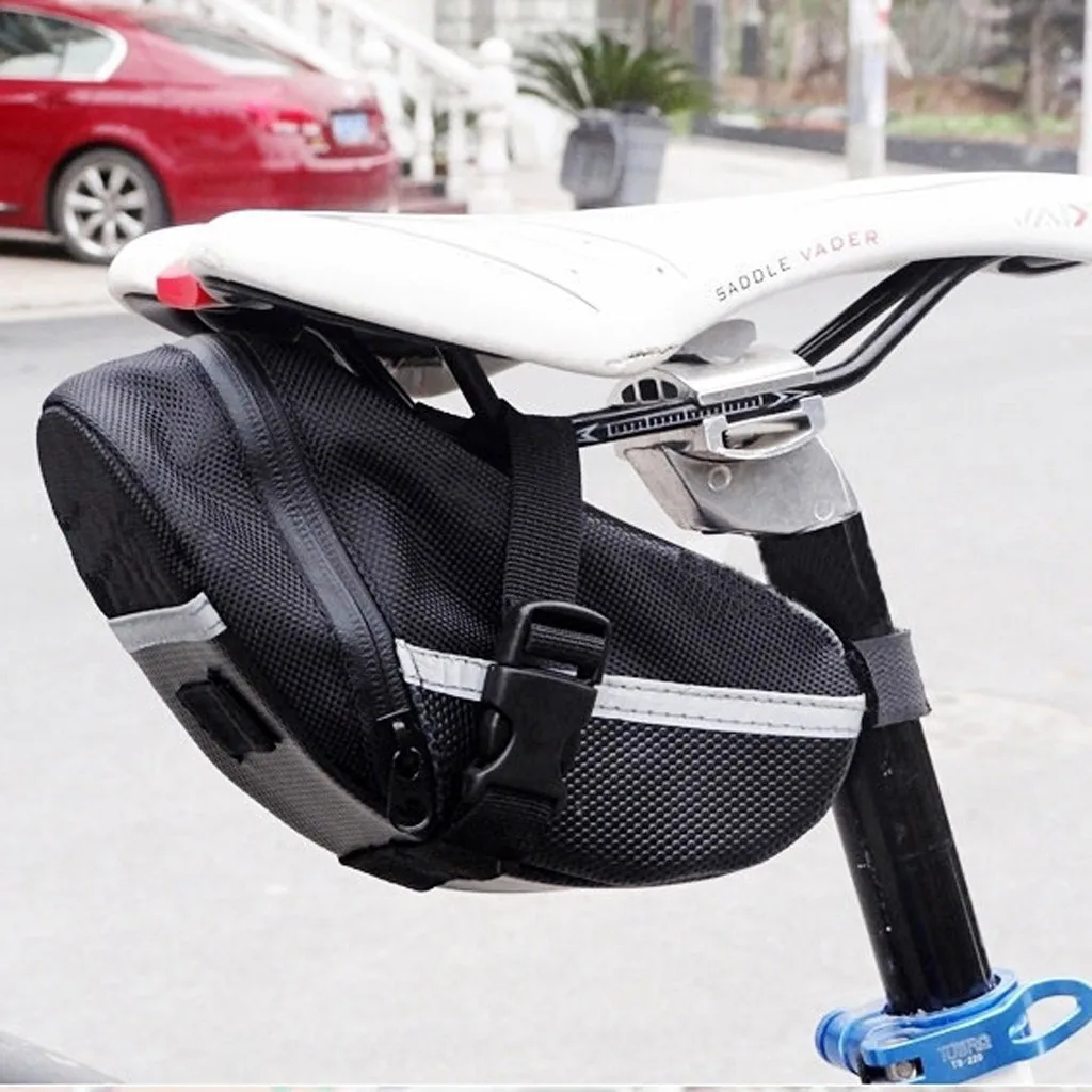

3 Color Nylon Bicycle Bag Bike Waterproof Storage Saddle Bag Seat Cycling Tail Rear Pouch Bag Saddle Bolsa Bicicleta accessories