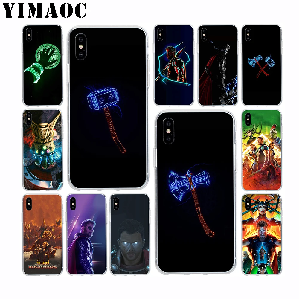 YIMAOC Mavel Thanos Thor Мягкий силиконовый чехол из ТПУ для Apple Iphone Xr Xs Max X 10 8 Plus 7 6 S SE 5s 5 |