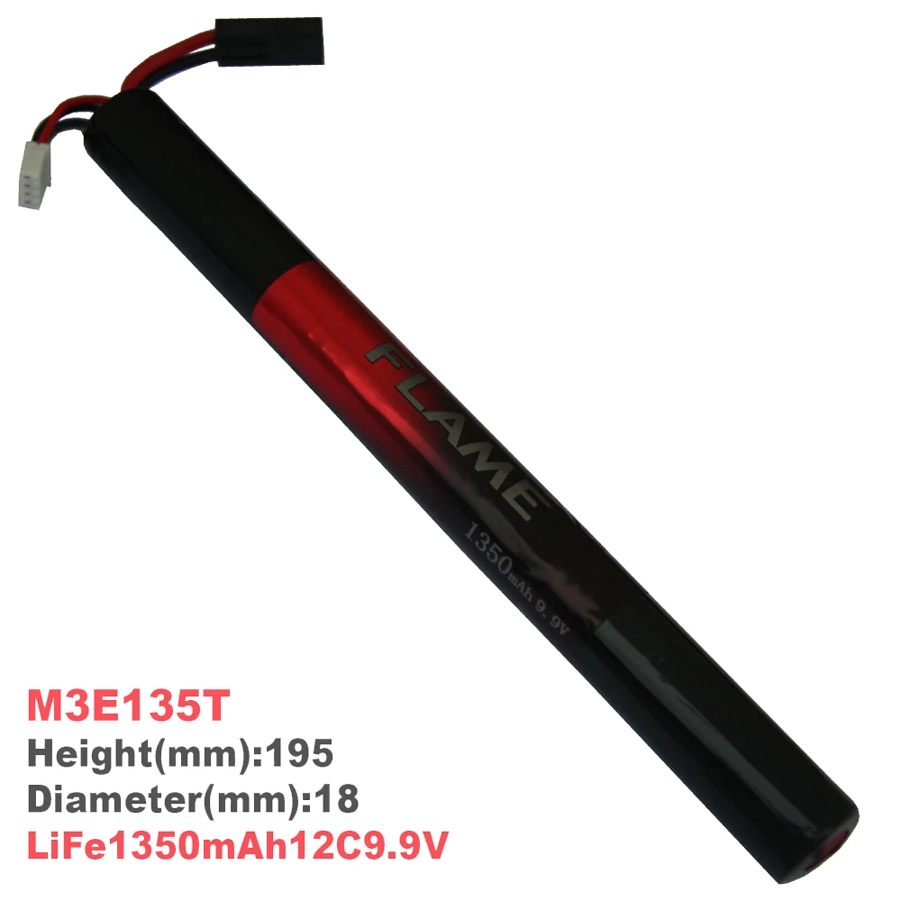 

1pcs 100% Orginal Flame 9.9V 1350mAh 12C LiFePO4 LFP Stick Type Battery M3E135T