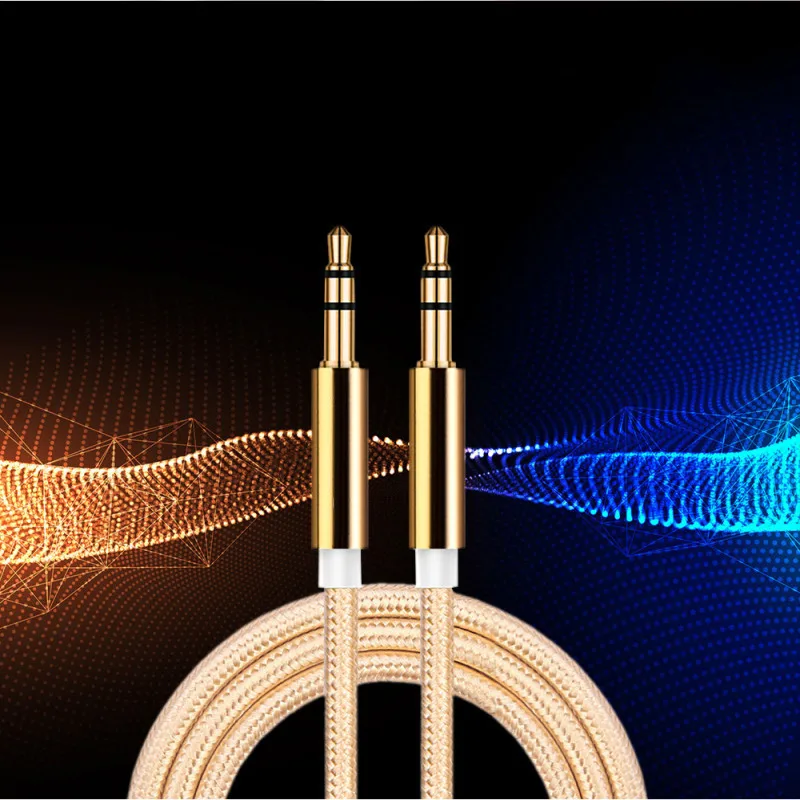 3.5mm Jack Audio Cable 3.5 Male to Male Cable Audio Straight AUX Cable for Car Headphone MP34 Aux Cord For Samsung Galaxy S8-2