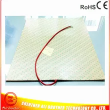 1000*1000*1,5 мм Тепловая Горячая кровать для 3D-принтера гибкий силиконовый подогреватель 120 в 2500 Вт клейкая 1 сторона 100 k Термистор 1000 мм свинцовая проволока