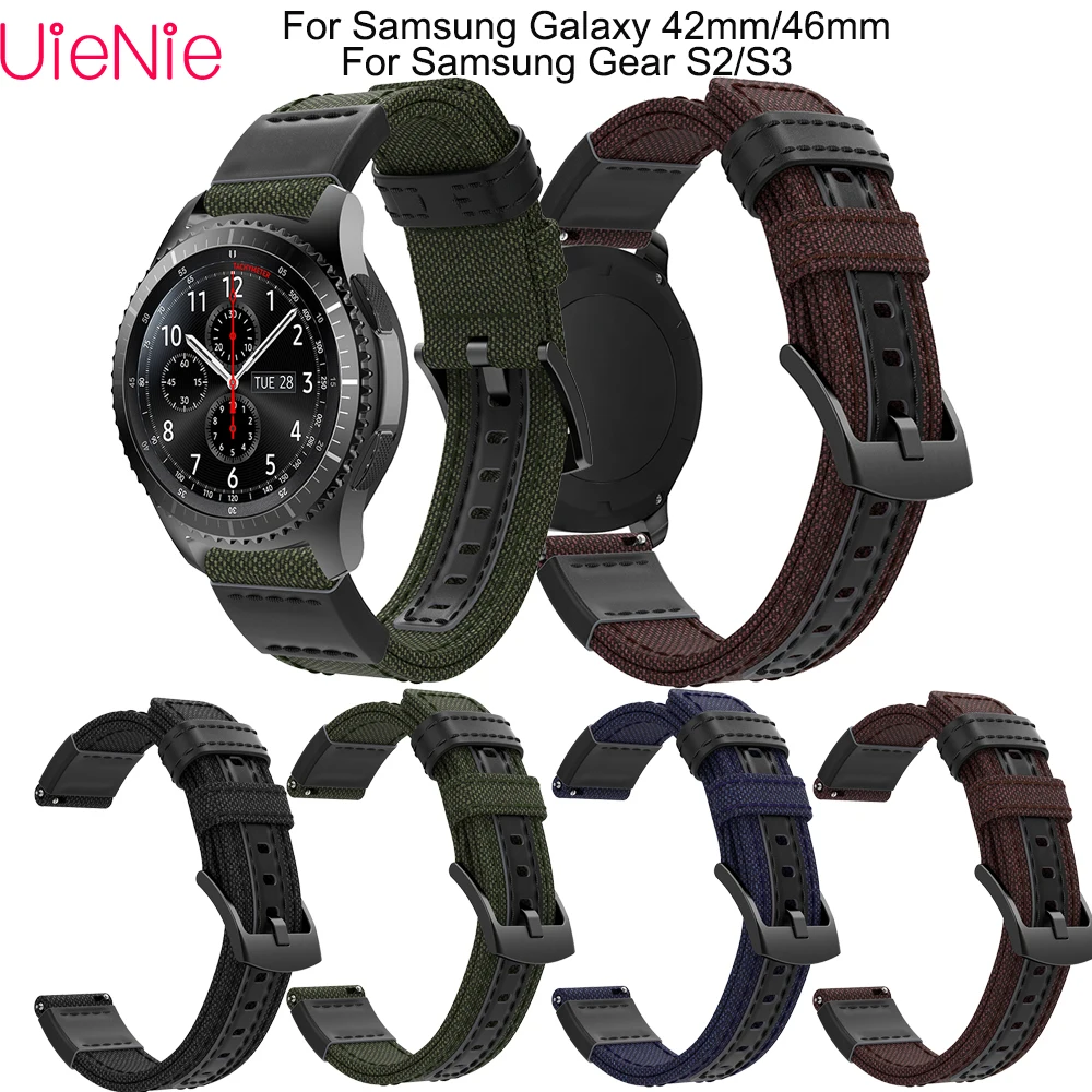 Ремешок 20 22 мм для Samsung Gear S3/Galaxy 46 frontier/classic браслет смарт часов S2/Galaxy 42 мм|Ремешки