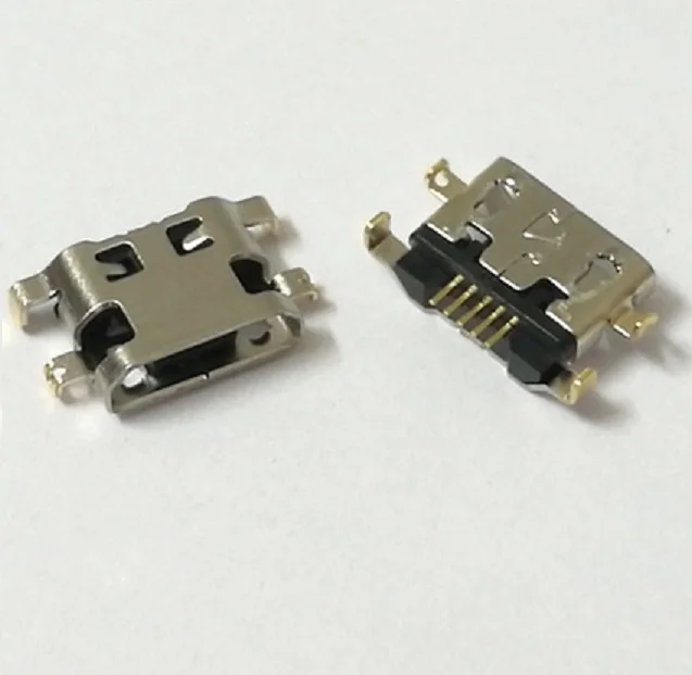 

100pcs/lot For Alcatel OT6012 OT 6012 OT 6012D One Touch Idol Mini micro usb charge charging connector plug dock socket port