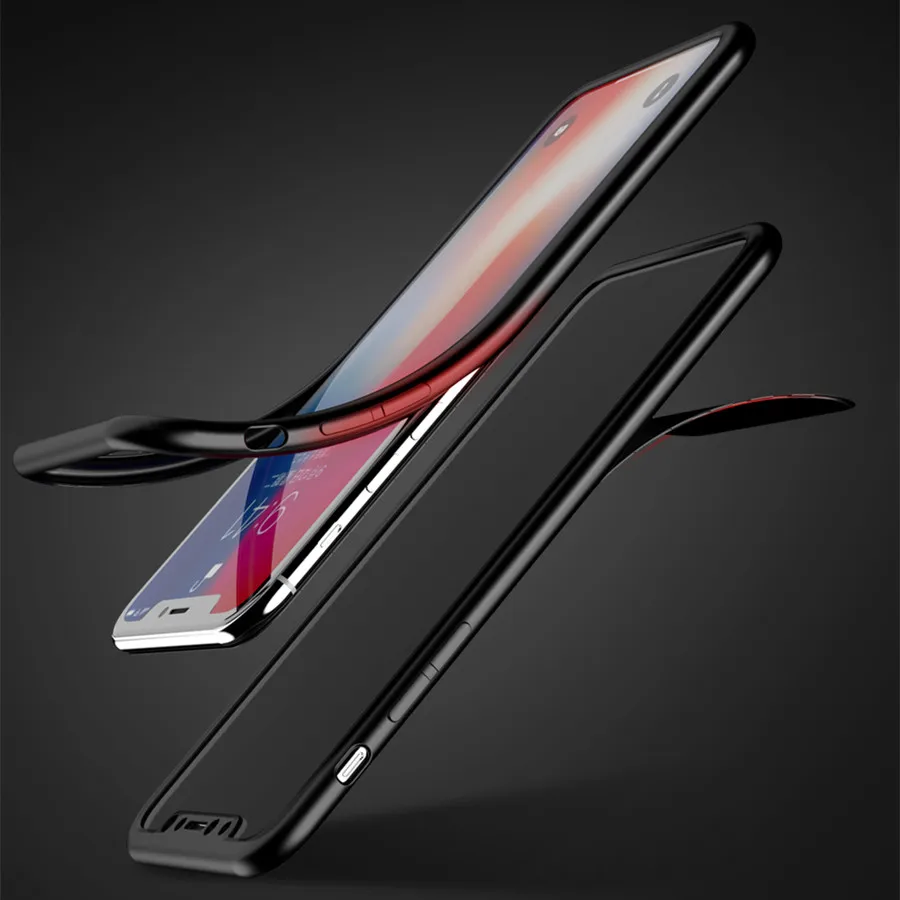360 градусов силиконовая чехол для iPhone 6 6s 7 8 Чехлы 5 5S SE Полный Телефон Plus XR XS MAX TPU Coque