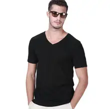 2017 Summer Brand Men’s Short-sleeved Cotton skinny T-shirt Shirt Solid Casual O-Neck Male Tops & Tees Plus Size 5pcs BLACK