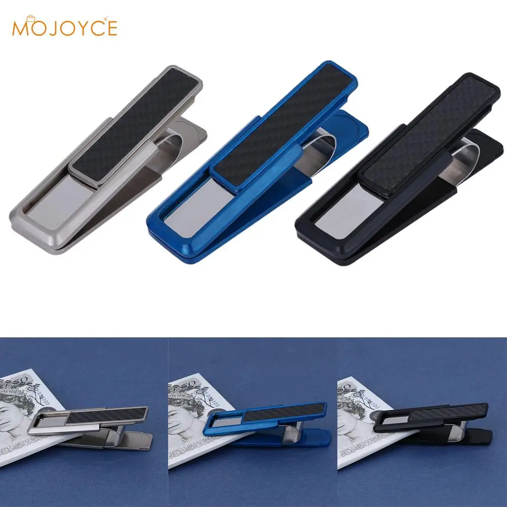 Stainless Steel Alloy Mens Money Clip Wallet Women Slim Metal Money Holder Couple Safe ID Card Clip Clamp money clips wallet id credit card holder