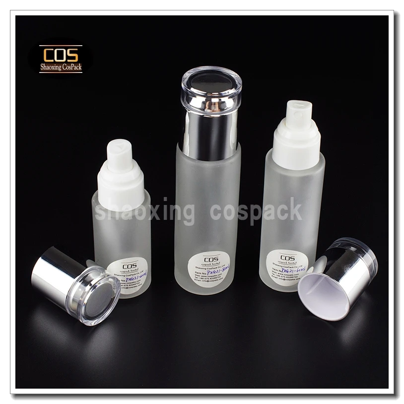 wholesale PXG21 60ml glass refillable spray bottle, 2oz frost glass atomizer spray bottles, 60ml