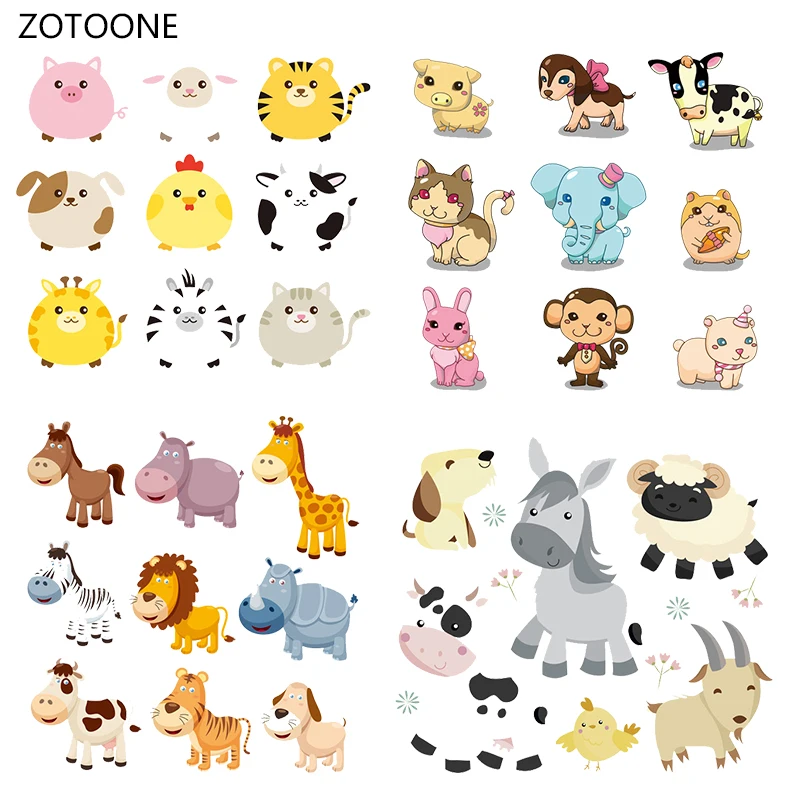 

ZOTOONE Cartoon Horse Stripe Iron on Transfer Patches on Clothing Diy Patch Heat Transfer for Clothes Decoration Stickers Gift G