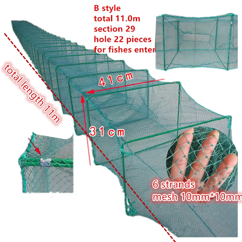 “ Rede de Pesca de Emalhar de Emalhar H15m/10 m *