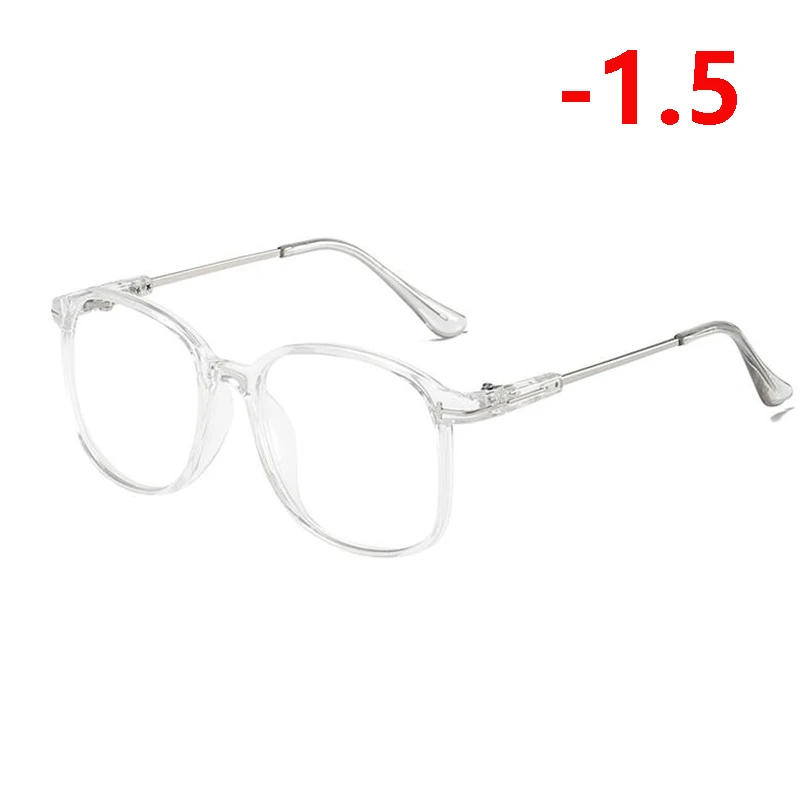 Ретро большие оправы, большие очки для близорукости, женские и мужские очки для глаз, очки для близоруких-1,0-1,5-2,0-2,5-6,0 - Цвет оправы: myopia 150