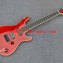 Розничная, Большой Джон 7 Струны Одиночная волна электрогитара кирпичная Гитары с черным оборудования Сделано в Китае+ F