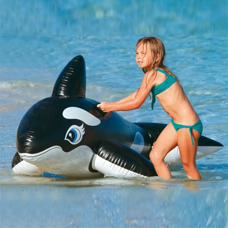 

Funny Inflatable Sea Toys Children Cartoon Animal Water Floating Thicken Inflatable Mounts Kids Ride-On Mattress Swimming Toy