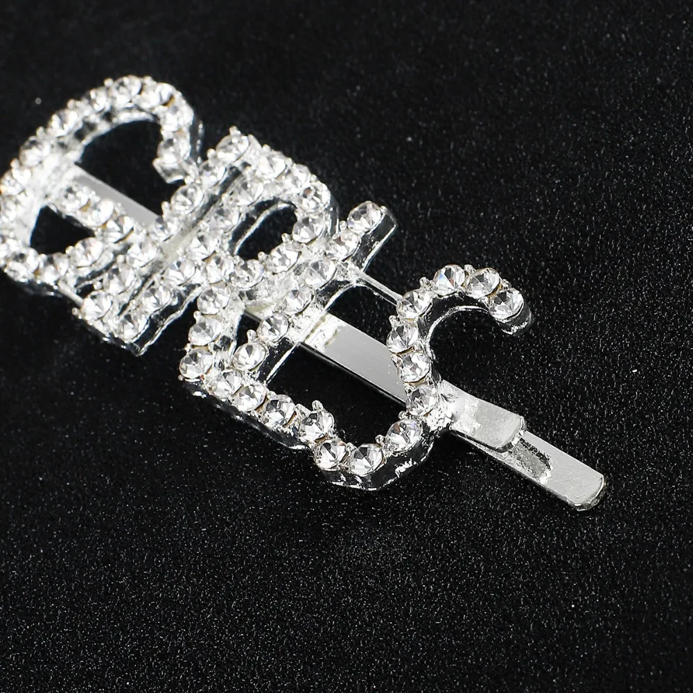 1PC Shining SWEET LOVE SEXY Letter Hairpins Hair Clips for Girls Styling Tool Hairgrip Diamond Barrette Women Hair Accessories