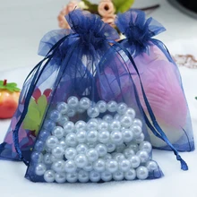 Organza Bags Navy And Get Free Shipping On Aliexpress Whole 500pcs Lot Navy Organza Bag 9x12cm Small Jewelry Candy Gifts Packaging Bags Favor
