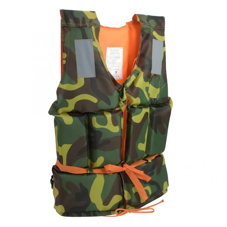 

Oxford cloth+EPE Life Saving Vest Adult Swimming Floating Life Jacket Surfing Boating Buoyancy Aid Vest Swimwear with whistle