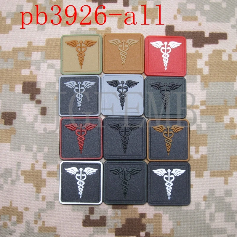 

2 pieces DEVGRU Medical Rescue Tactical Morale Military 3D PVC Patch