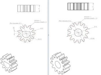 

Customized steel gear each 5PCS=5 set