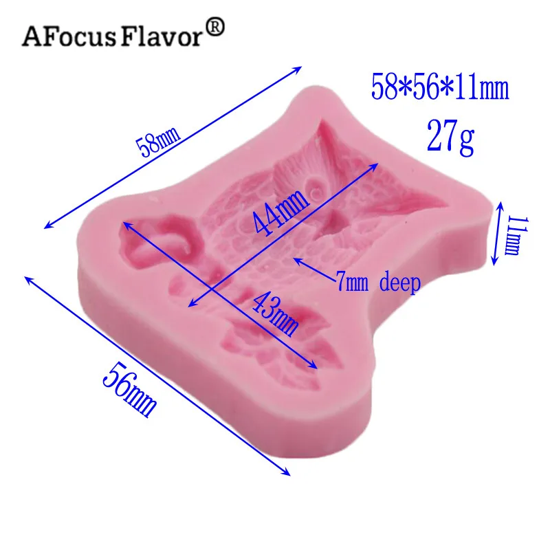 1 шт. 3D сова торт декоративные силиконовые формы для приготовления конфет шоколадная помадка DIY Форма для выпечки Мыло кухонные аксессуары Molde De силикон