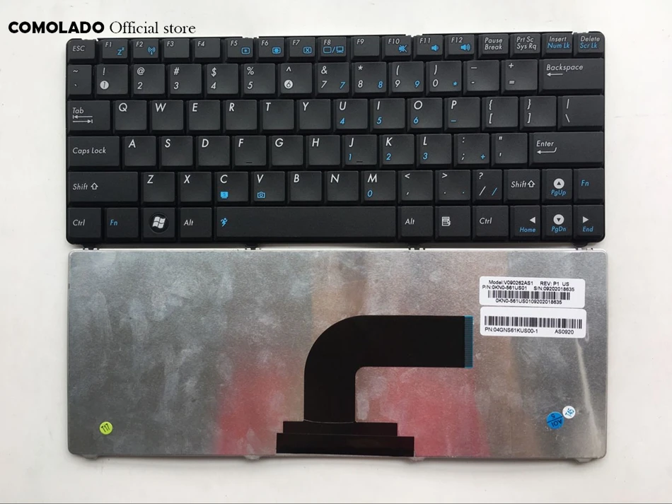 Английская клавиатура для ASUS N10 N10A N10C N10E N10J N10JC черная ноутбука US Layout | Компьютеры и