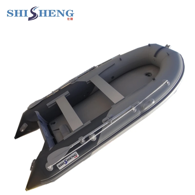  Foldable PVC Fishing Boat Inflatable rubber boat with air mat floor