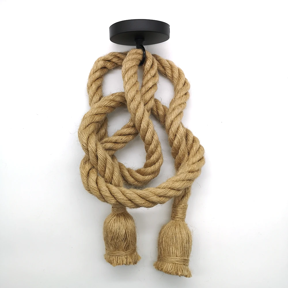 Vintage Hemp Retro Rope Pendant Light hanglamp E27 Loft lamparas de techo colgante moderna Hanging Industrial decor Pendant Lamp Vintage Hemp Retro Rope Pendant Light hanglamp E27 Loft lamparas de techo colgante moderna Hanging Industrial decor Pendant Lamp