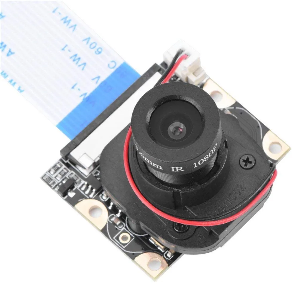 

Raspberry Pi Automatic IR-CUT Night Vision Camera Adjustable-Focus 5MP HD Webcam OV5647 1080P Video with 2Pcs Fill Light LED