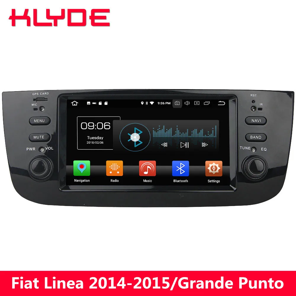 

KLYDE 4G Octa Core Android 8.0 4GB RAM 32GB ROM BT Car DVD Multimedia Player Radio Stereo For Fiat Linea 2014-2015/Grande Punto