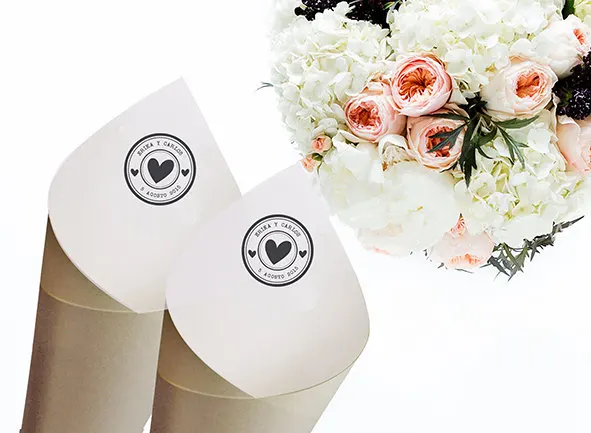 

personalized Rustic Wedding rice cone,wedding confetti cone,wedding favor, party table decor,wedding toss