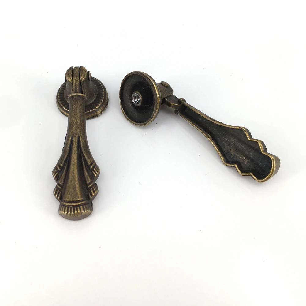 8pcs 20mm 60mm Bronze Drop Pendant Drawer Knob Pull Antique Kitchen Cabinet Knobs Handle Furniture Hardware Knob Vintage Style Cabinet Pulls Aliexpress