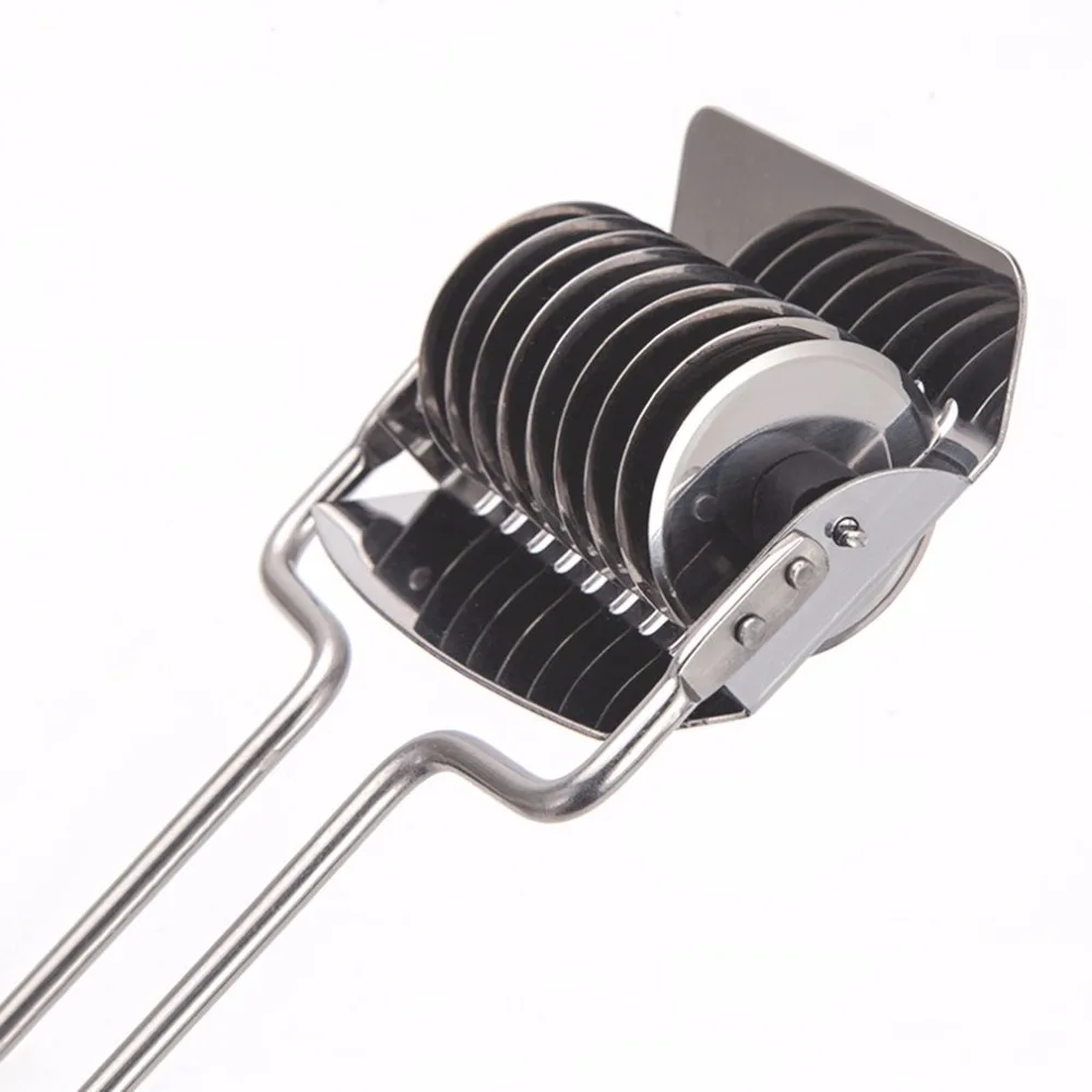 

Multi-use Manual Lattice Roller Cutter Stainless Steel Spaghett Noodle Maker Lattice Roller Kitchen Cooking Cutter Accessories