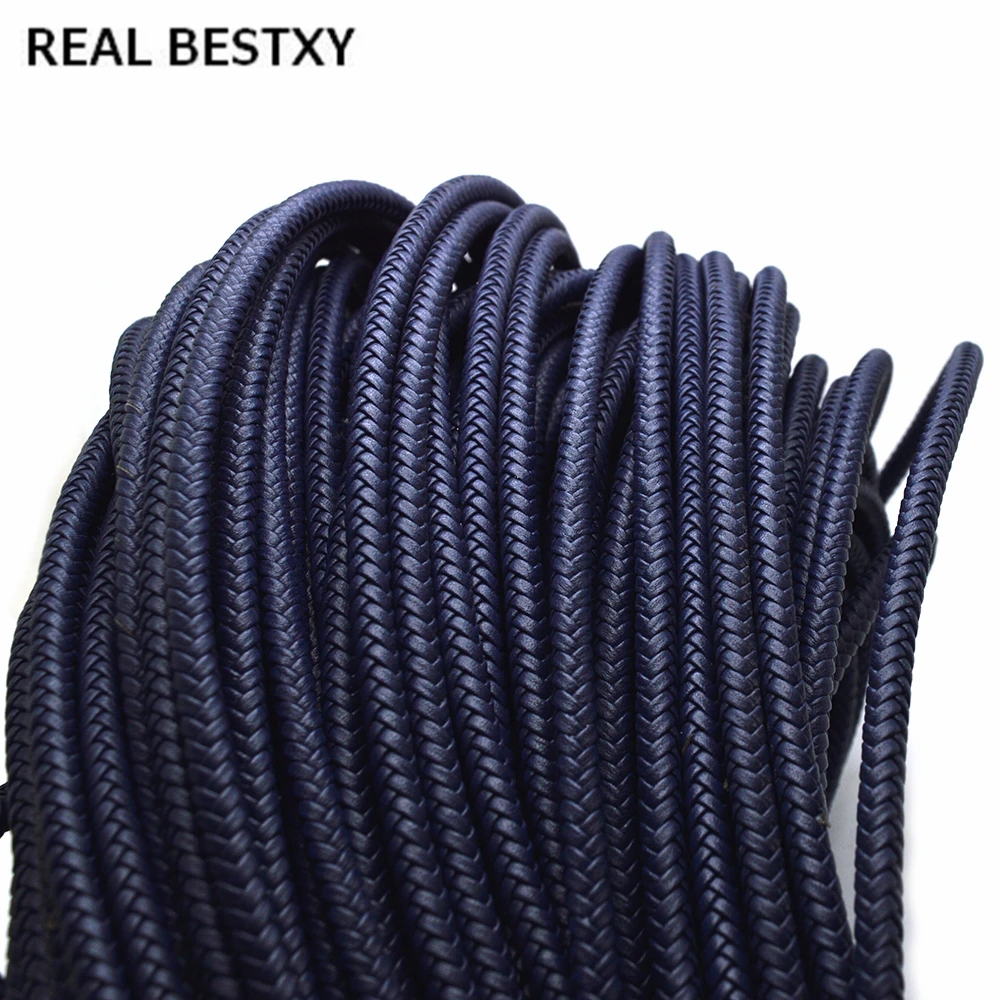 

REAL BESTXY 6mm 1Meter Super Fiber Leather Cord 6mm Hand Crafts Accessories Lacing Woven Rope Leather String 6mm leather cord
