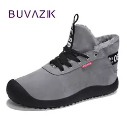 BUVAZIK/2018 г. зимняя повседневная обувь для мужчин, удобная хлопковая Теплая мужская обувь, теплая Вельветовая Повседневная зимняя обувь для