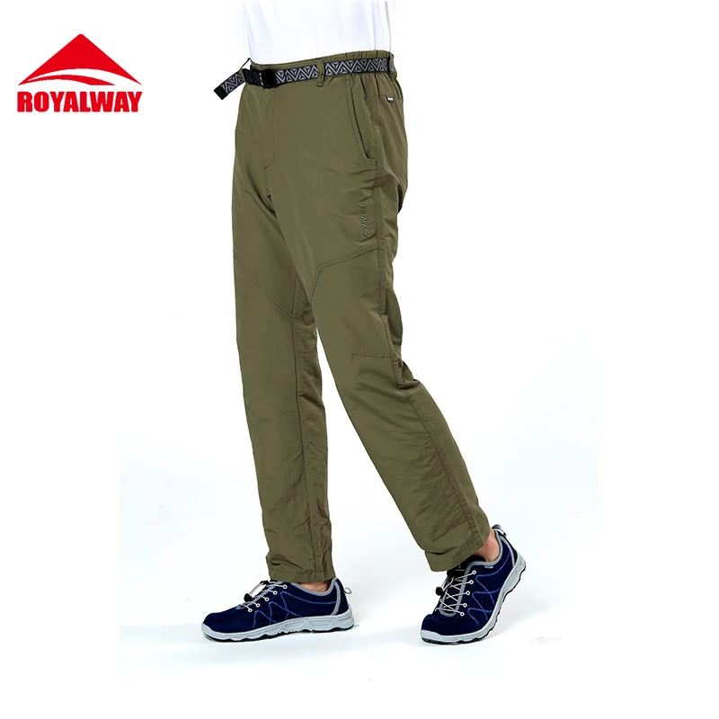 ROYALWAY Hiking Camping Men Quick Dry Pants Trousers Comfortable Wear-resistant Climbing Outdoor New Arrival#RFPM1026G