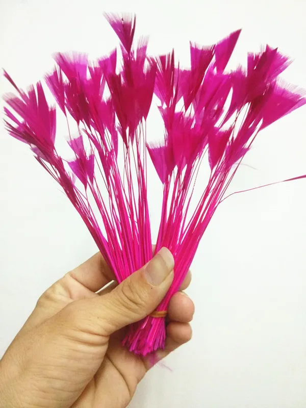 rose Новинка! 20 шт натуральное качество перья фазана, 4-" /10-15 см длиной, diy украшения декоративные аксессуары - Цвет: rose