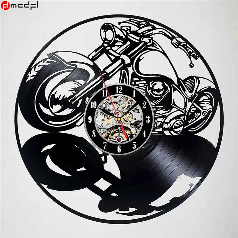 Домашние виниловые настенные часы с мотором современный дизайн 12 дюймов