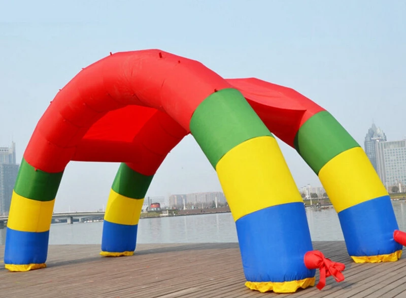 

Discount Twin Arches 26ft*13ft D=8M/26ft Inflatable Rainbow Arch
